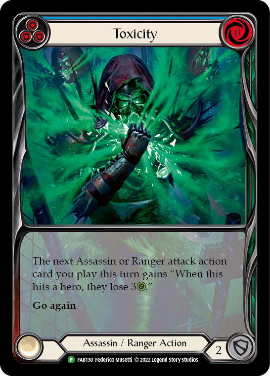 Toxicity (Blue) [FAB130] (Promo)  Rainbow Foil