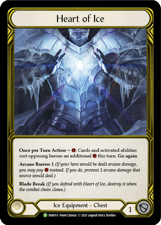 Heart of Ice (Golden) [FAB053] (Promo)  Cold Foil