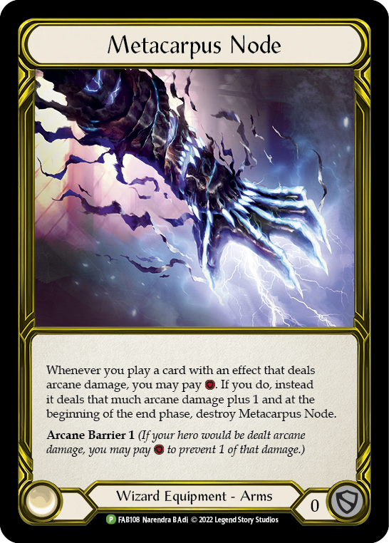 Metacarpus Node (Golden) [FAB108] (Promo)  Cold Foil