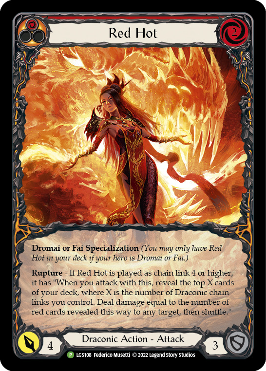 Red Hot [LGS108] (Promo)  Rainbow Foil