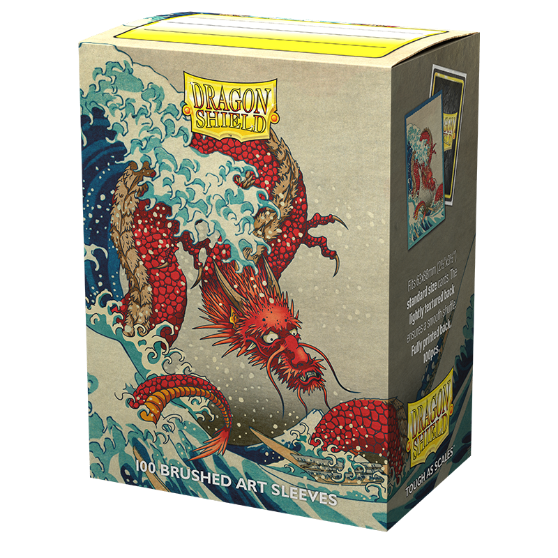 Dragon Shield: Standard 100ct Brushed Art Sleeves - The Great Wave