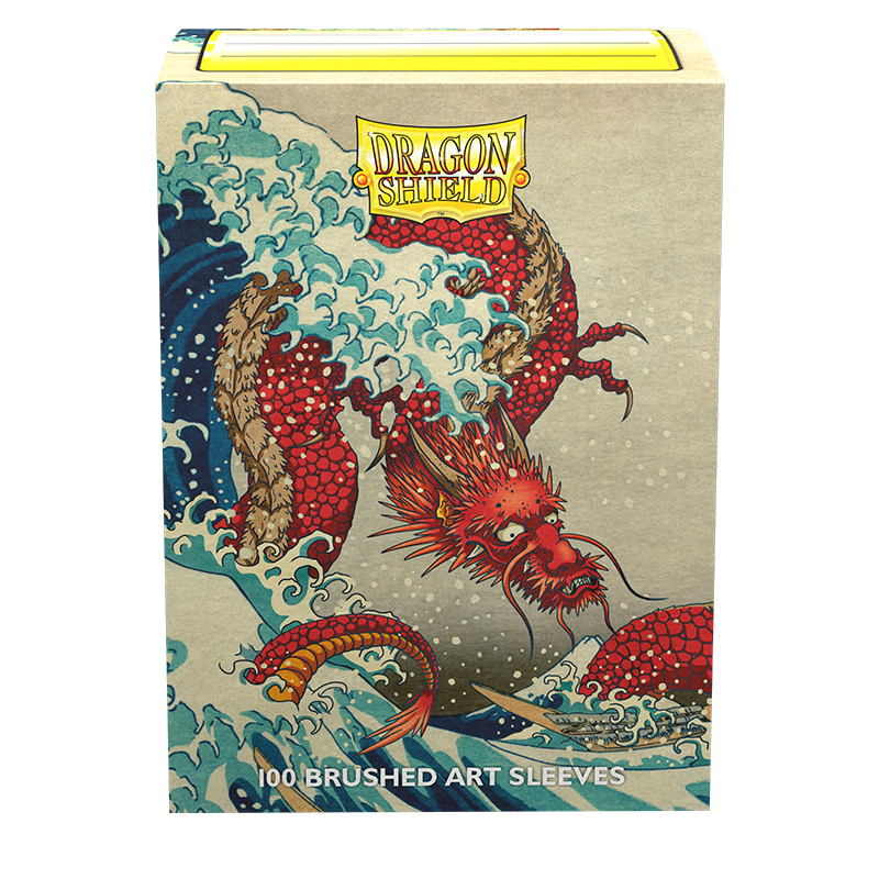 Dragon Shield: Standard 100ct Brushed Art Sleeves - The Great Wave