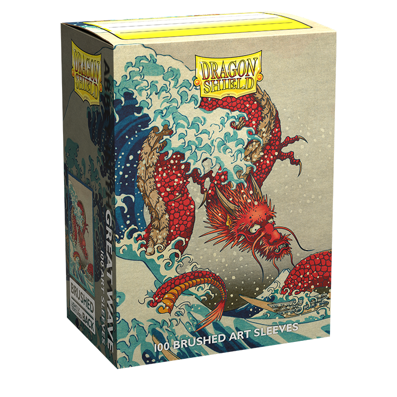 Dragon Shield: Standard 100ct Brushed Art Sleeves - The Great Wave